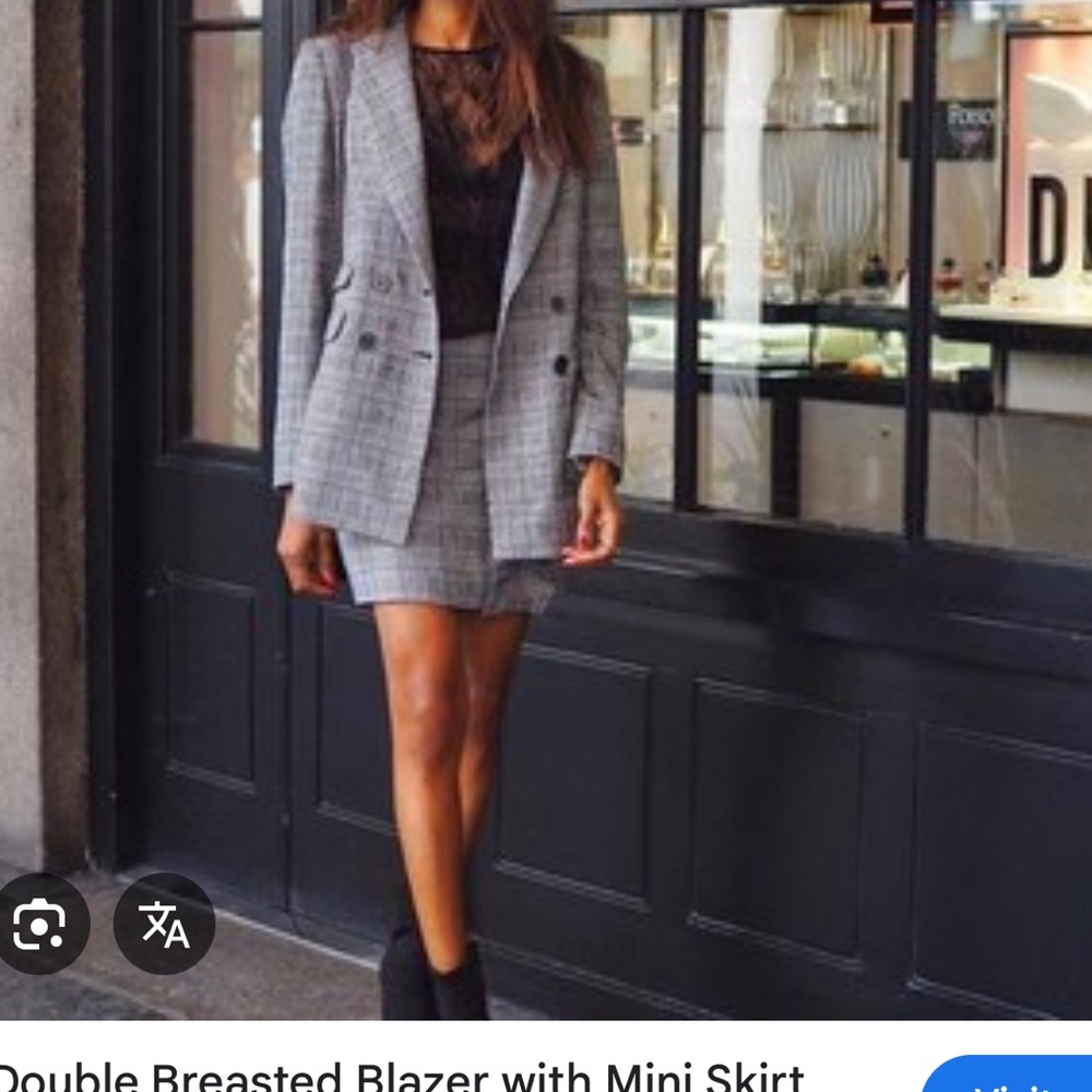 Vintage 80’s Seville Rayon 2 piece Blazer & Skirt Women's Suit